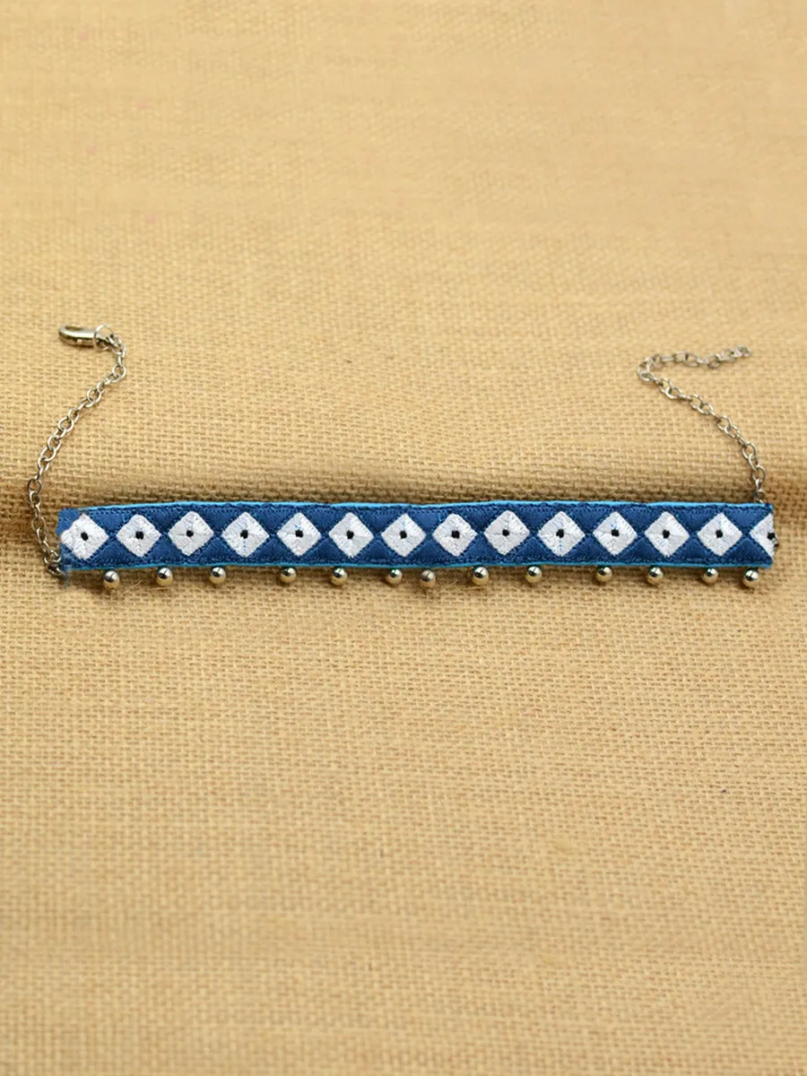 Navy Ghungroo Choker