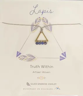 Necklace, Truth Within - Lapis  Lazuli Triangle