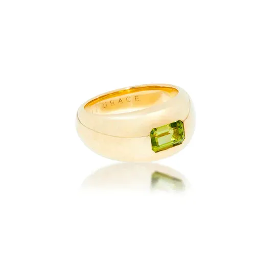 Peridot Bubble Ring