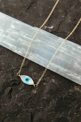 Protect Your Energy Evil Eye Gold Necklace