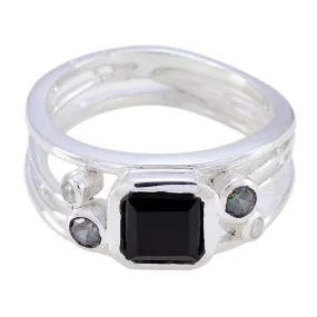 Riyo Drop-Dead Gemstones Black Onyx 925 Rings Jewelry Collection