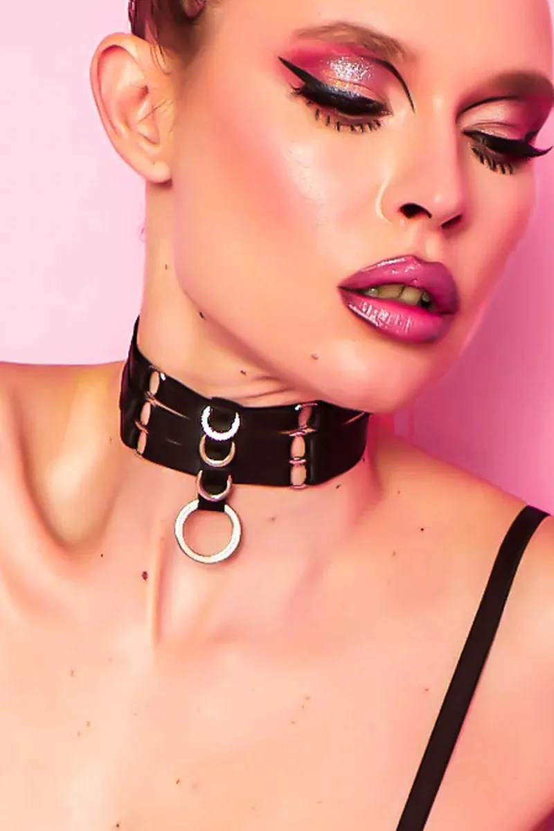 Rolling Halo Choker - Black