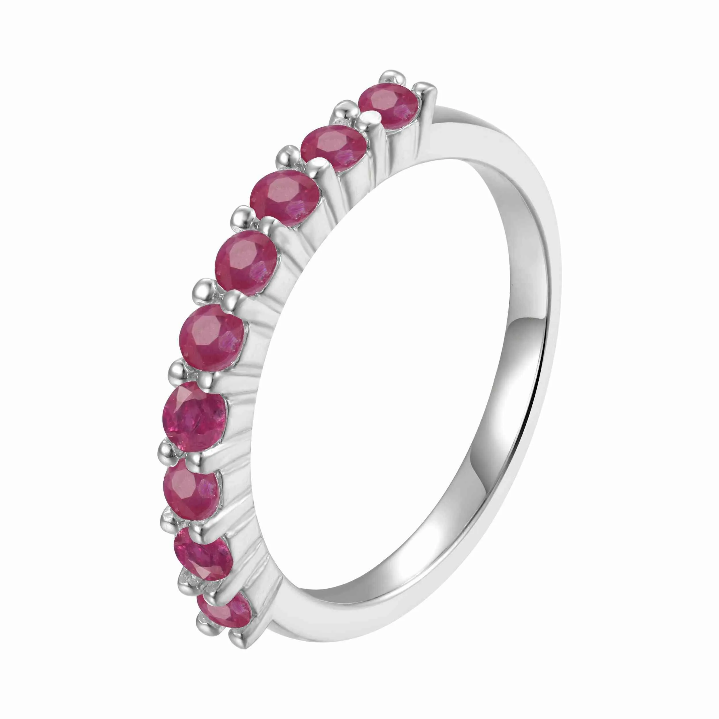 Ruby Half Eternity Ring