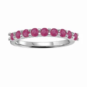 Ruby Half Eternity Ring