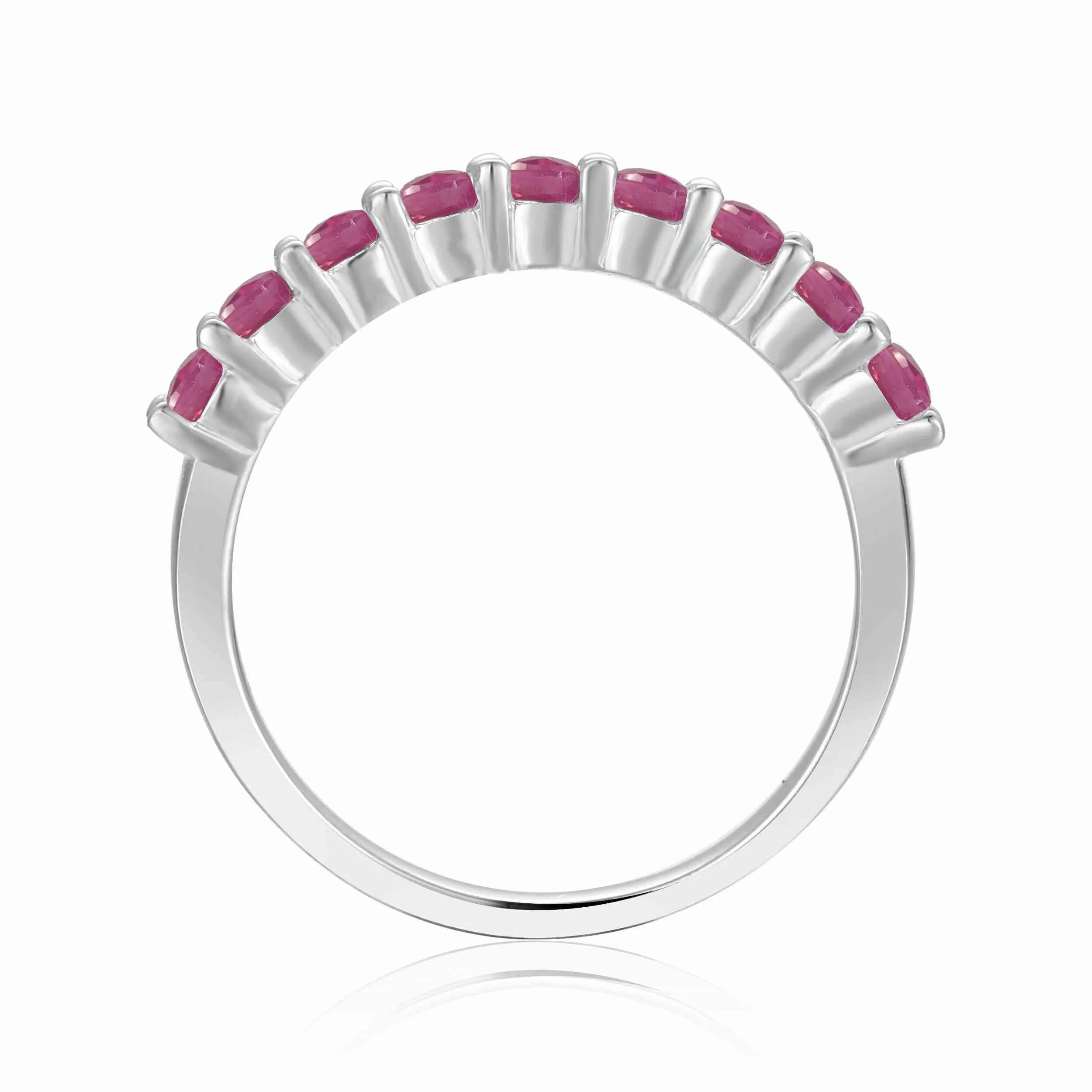 Ruby Half Eternity Ring