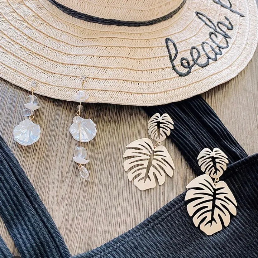 Sea Shore Breeze Asymmetric Earrings