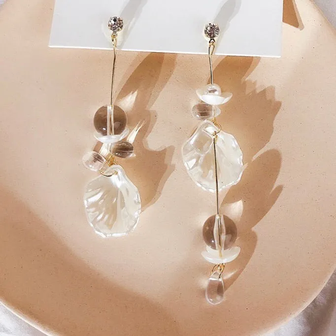 Sea Shore Breeze Asymmetric Earrings