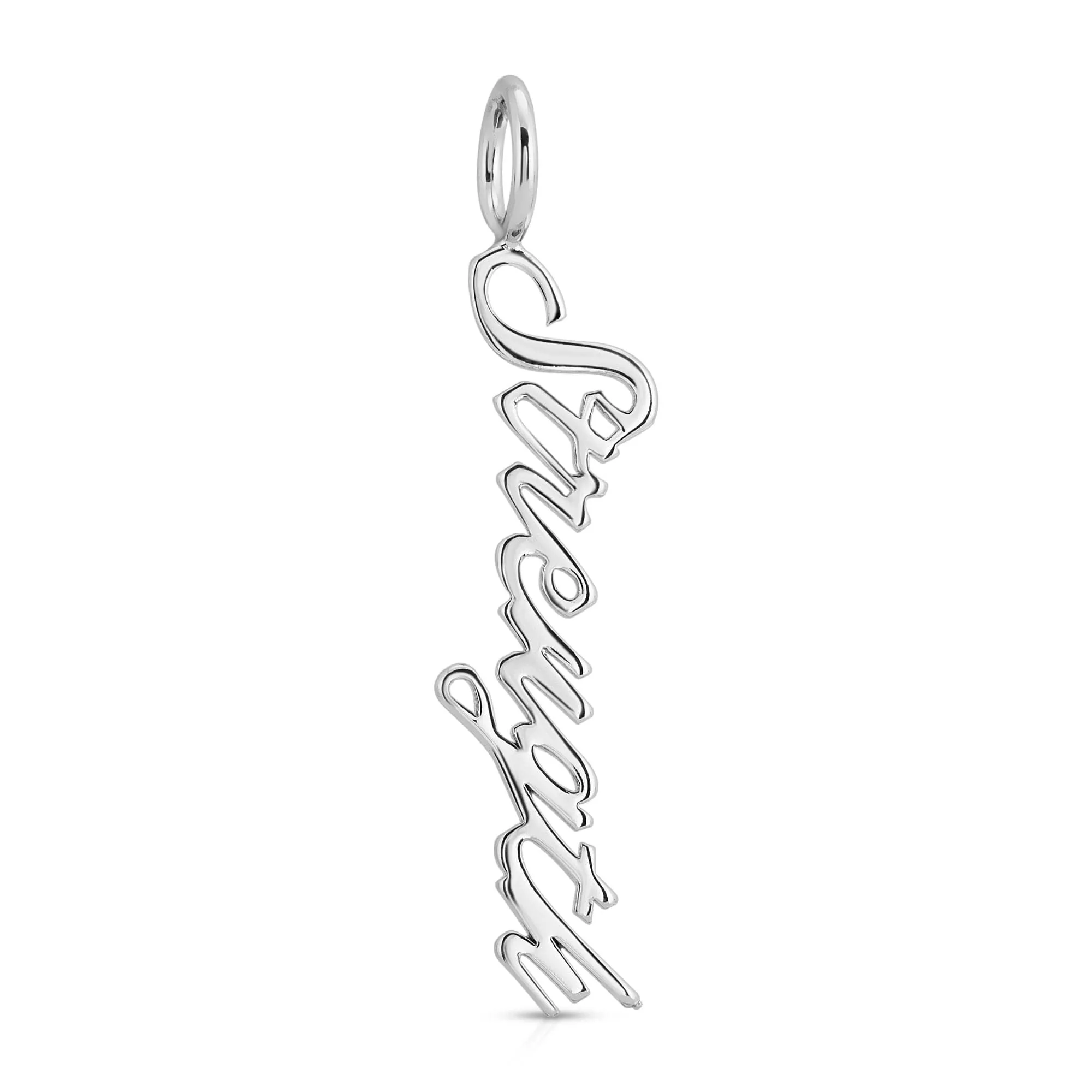 Silver Script Pendant Strength