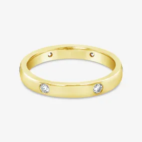 Stackable Inlay Diamond Ring