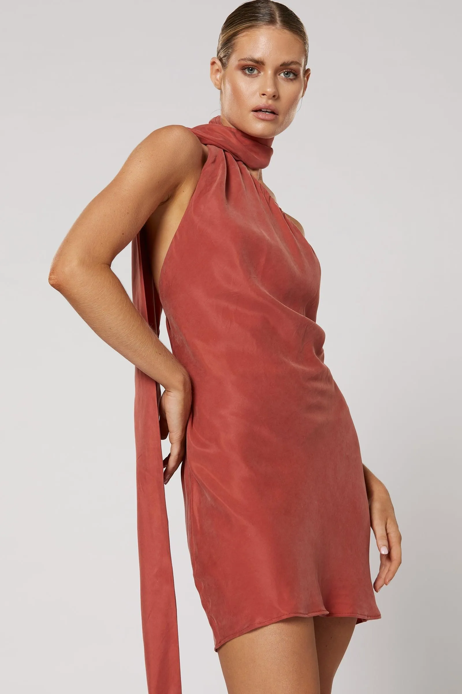 Tammin Short Dress - Copper