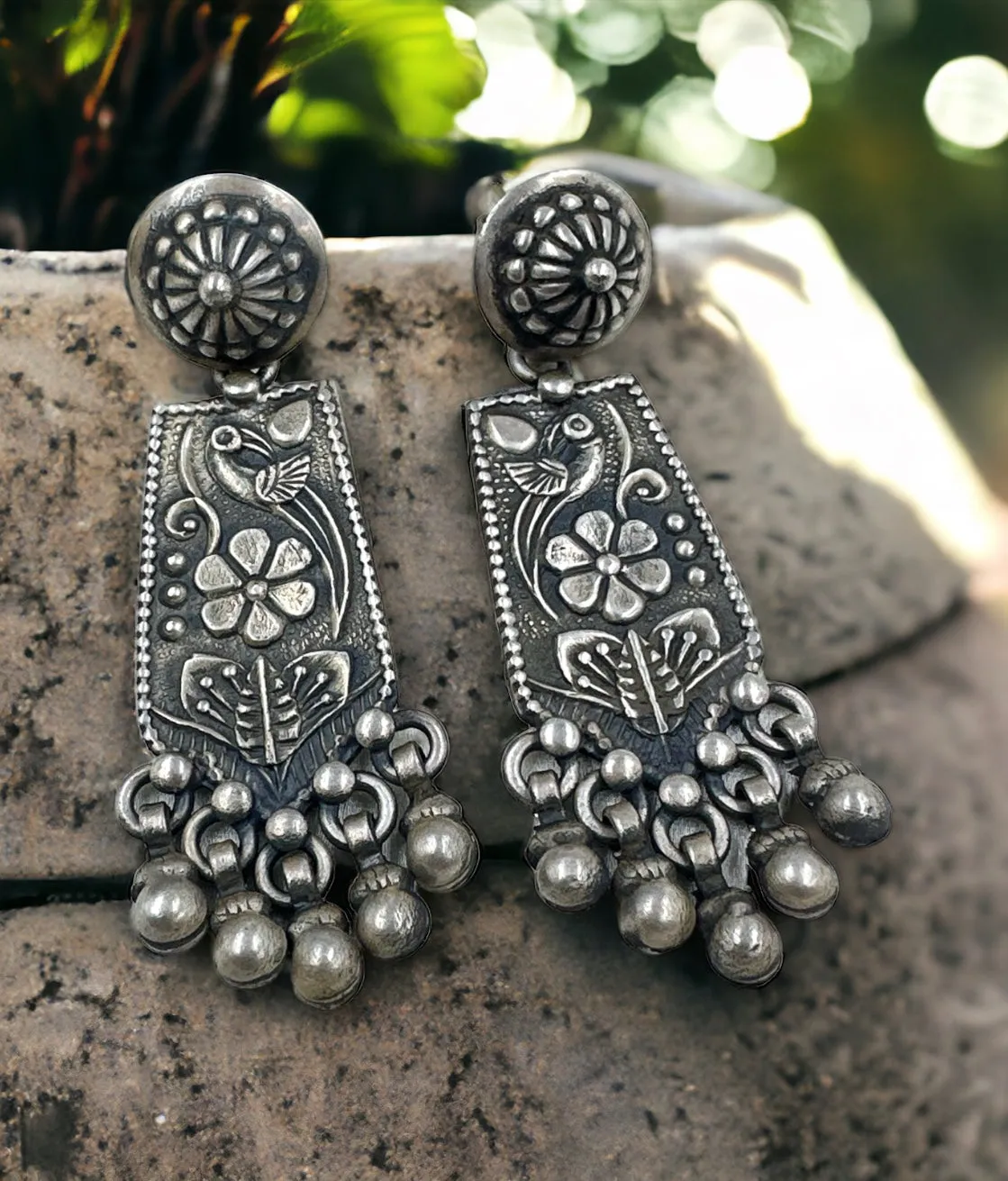 The Taniya Silver Earrings