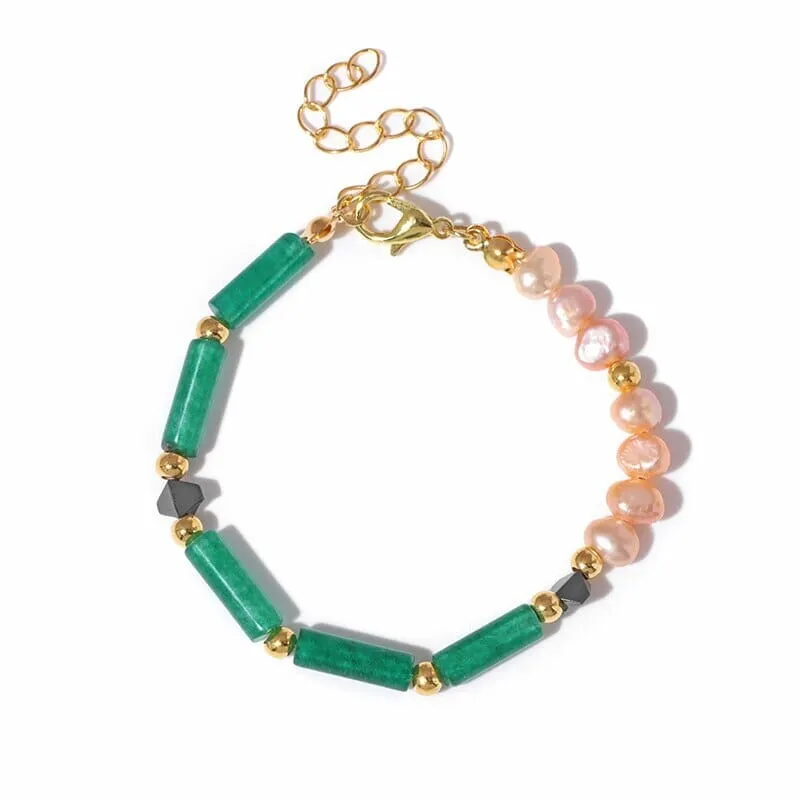 Trendy Natural Stone Imperial Aventurine Bracelet