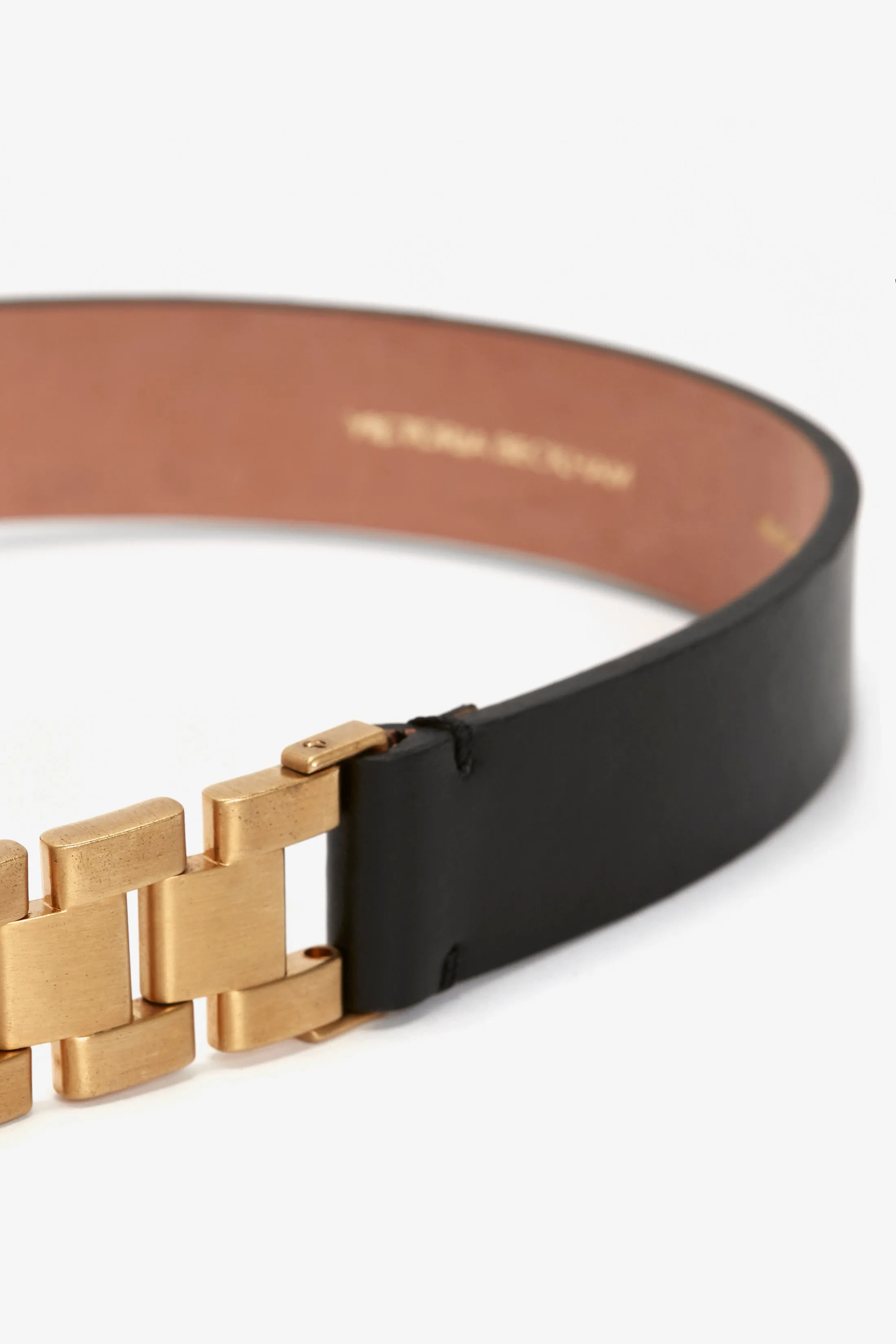 Watch Strap Detail Belt in Black