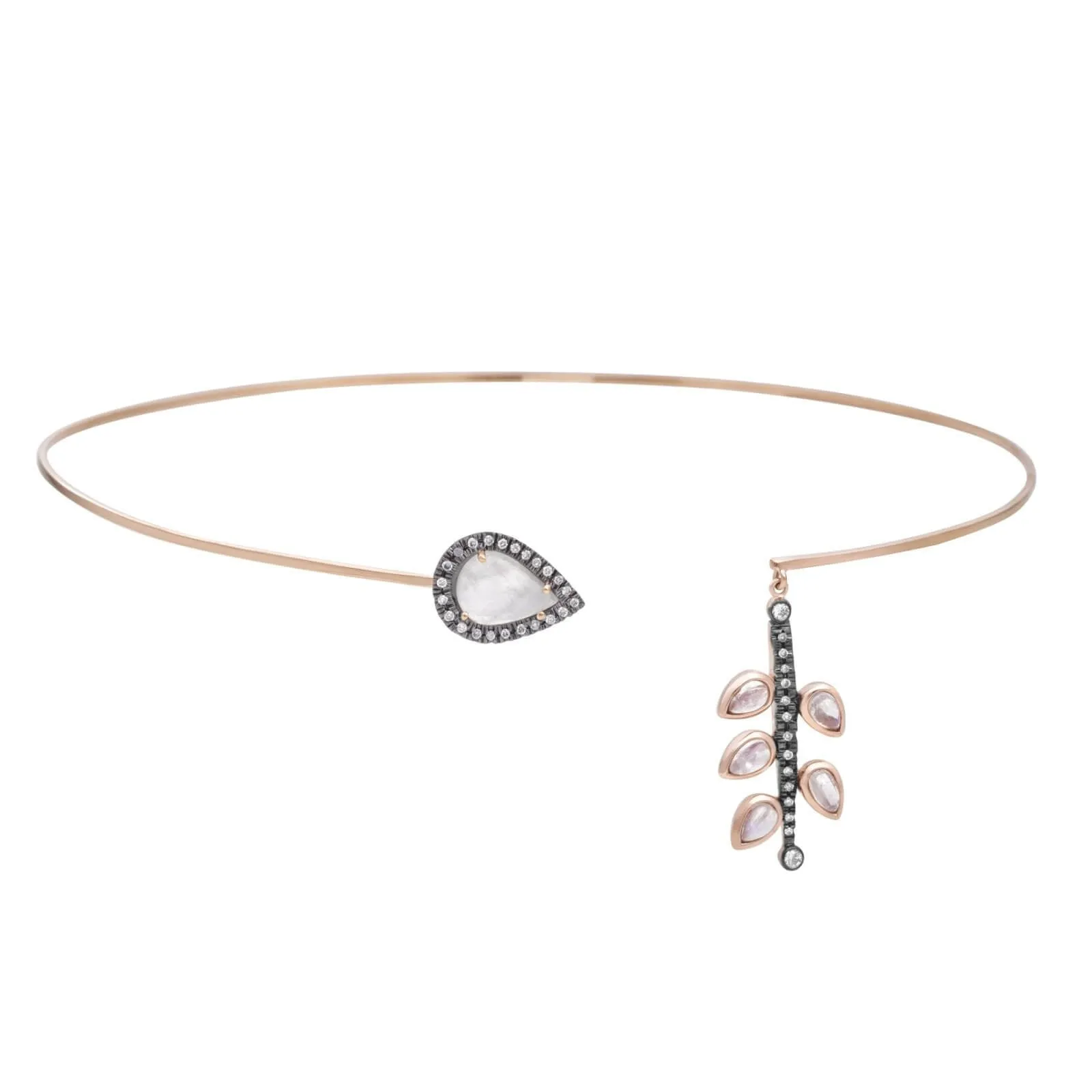 Water Stream - Choker with Diamonds