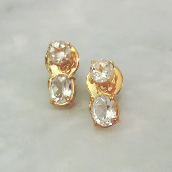 White Topaz Separates Earrings