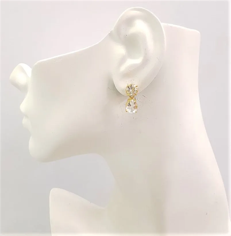 White Topaz Separates Earrings