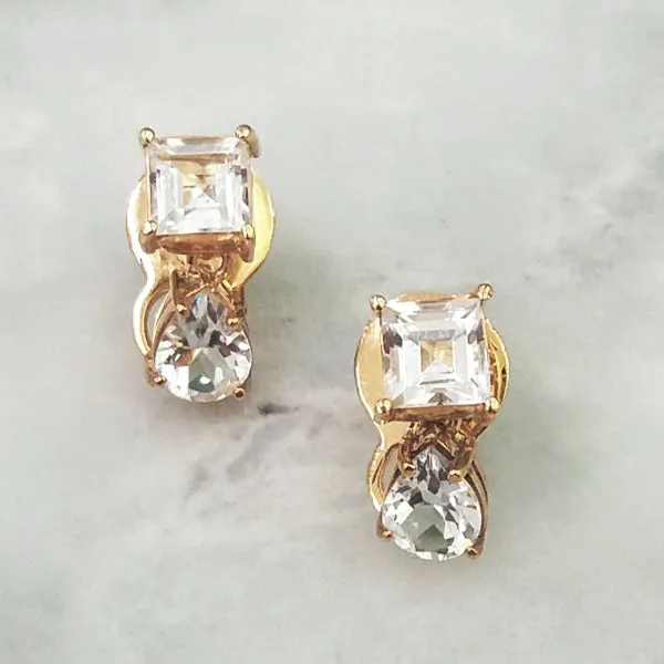 White Topaz Separates Earrings