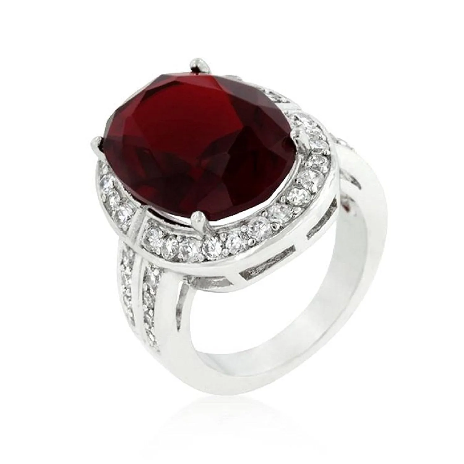 WildKlass Ruby Red Cocktail Ring