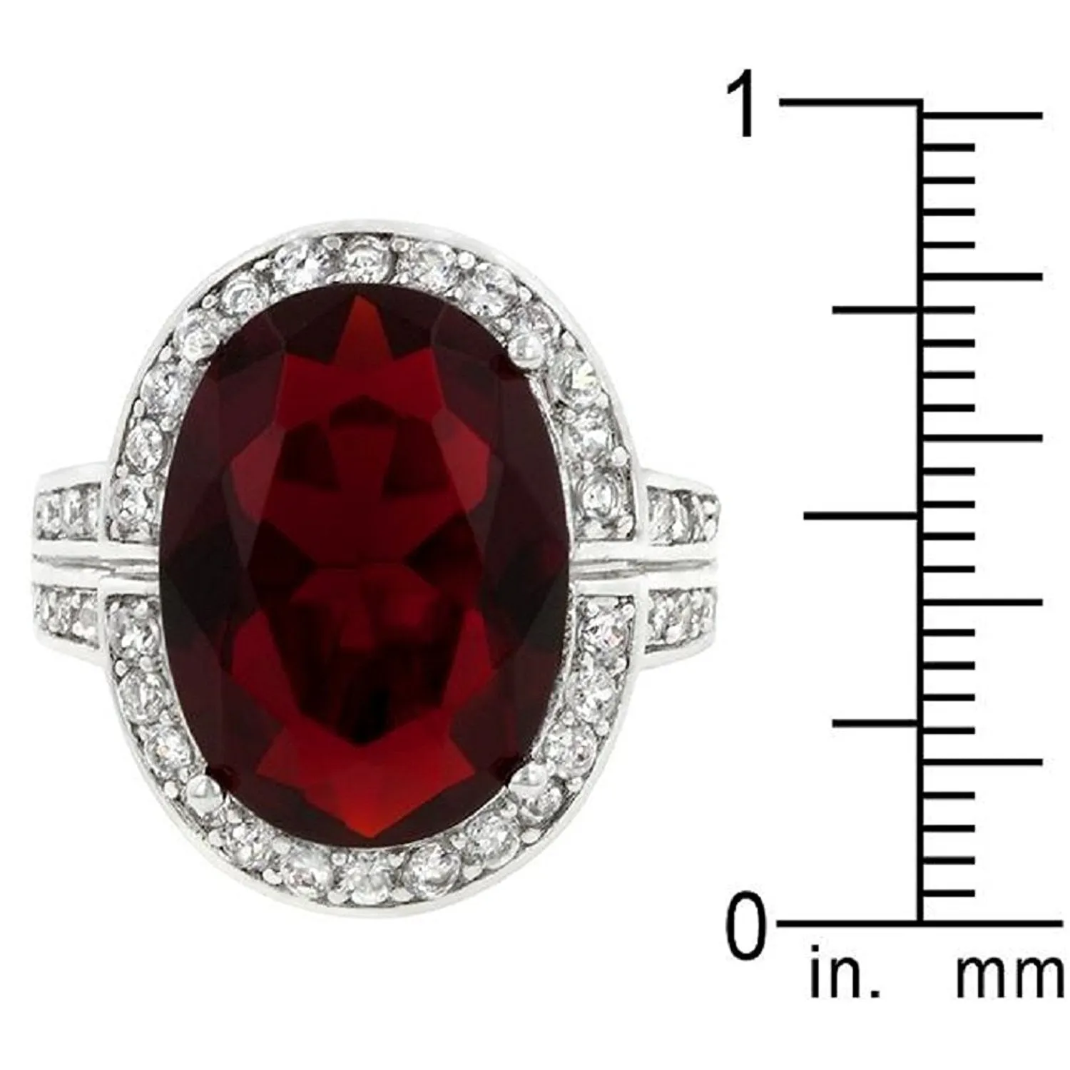 WildKlass Ruby Red Cocktail Ring