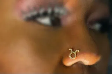 Zodiac Sign Nose Stud Piercing Jewelry